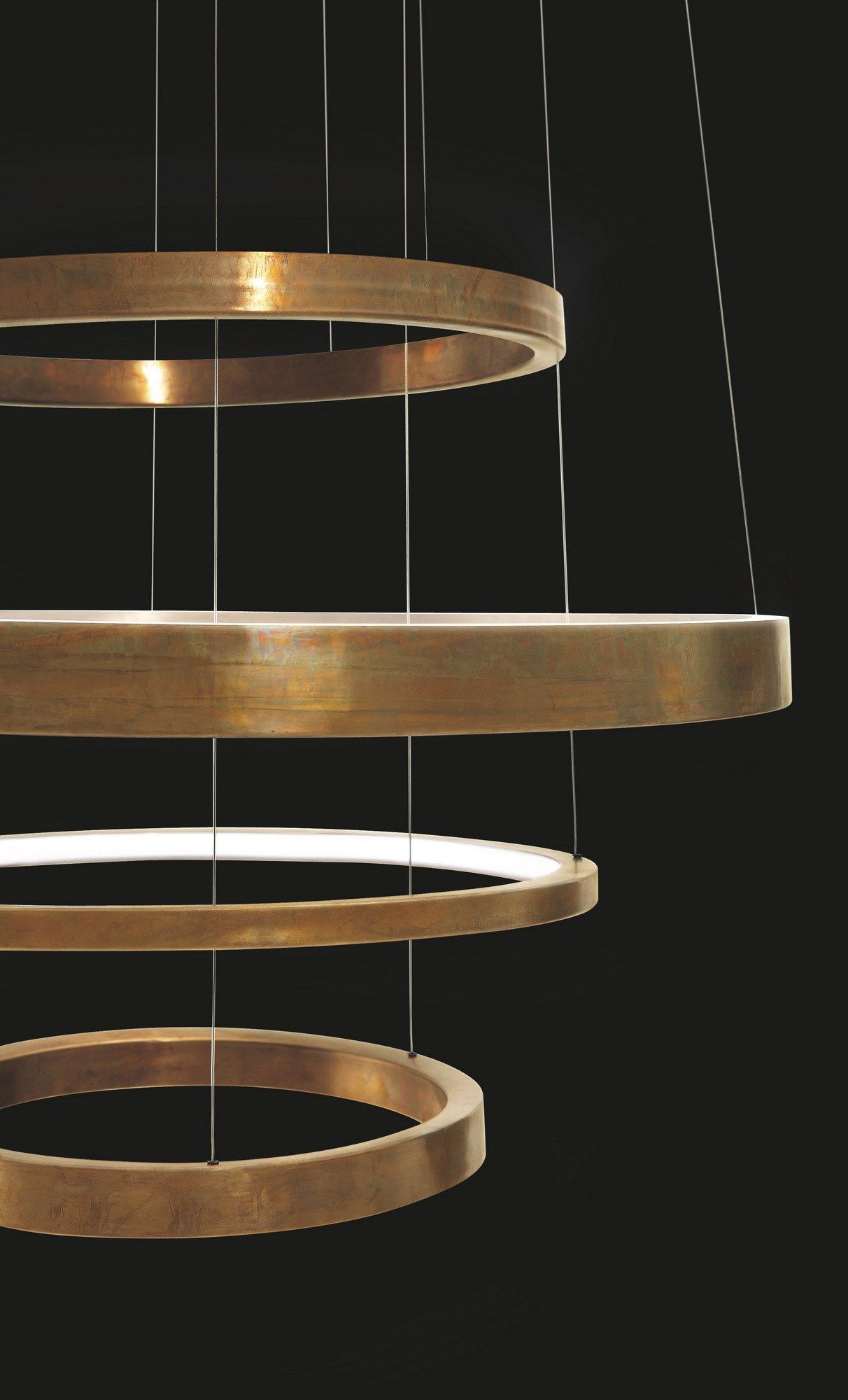 Латунь затемнения светодиодный подвесной светильник Henge Light Rings ARCH-00092192 - Вид №3