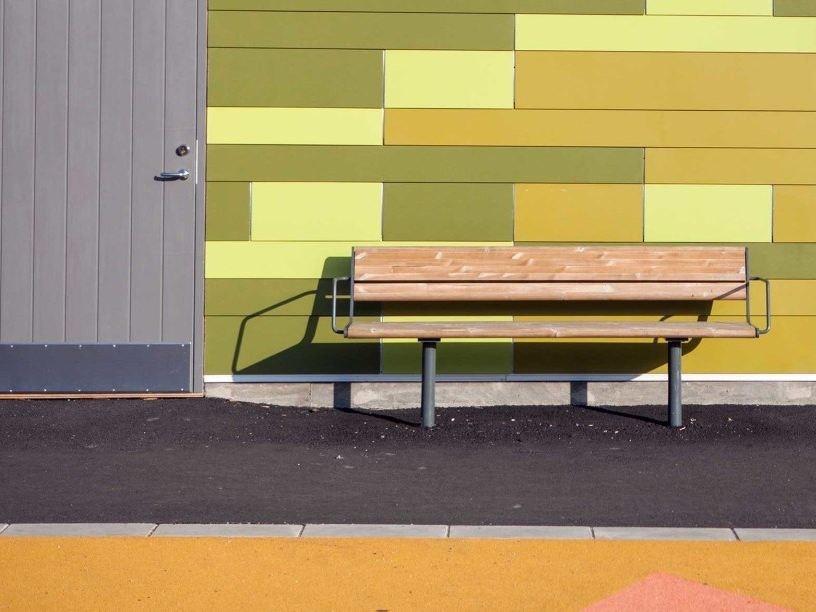 VESTRE Скамейка из дерева с подлокотниками April sun-id-1404637 - Вид №5