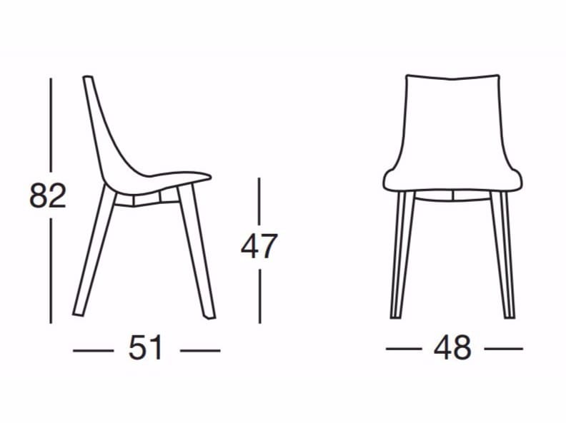 Стул из поликарбоната S-CAB Zebra ARCH-00121837 - Вид №3