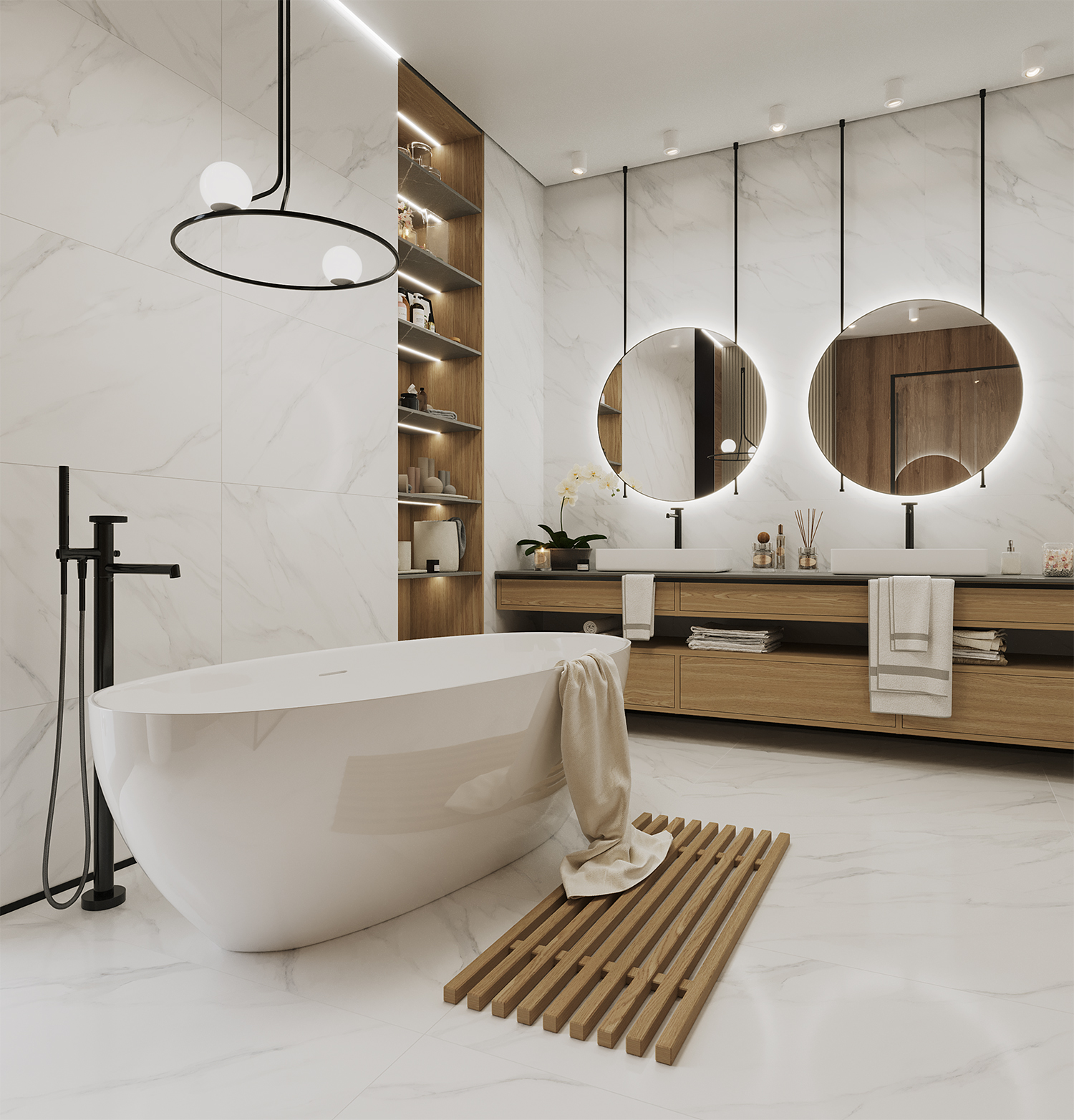 Белоснежный мраморный блеск STP-ST497 INCOLOR Palacio - Вид №3