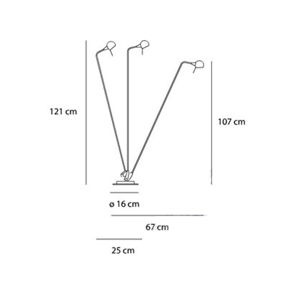 Торшер A910500 от Artemide ARTEMIDE  246444 Черный  - Вид №2