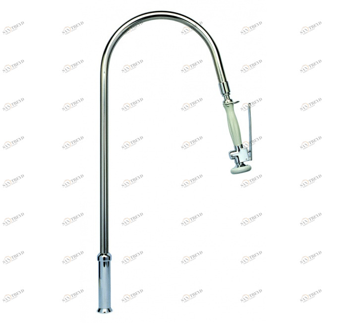 GENEBRE 1715 04 Колонка предварительного ополаскивания с выдвижным ручным душем 