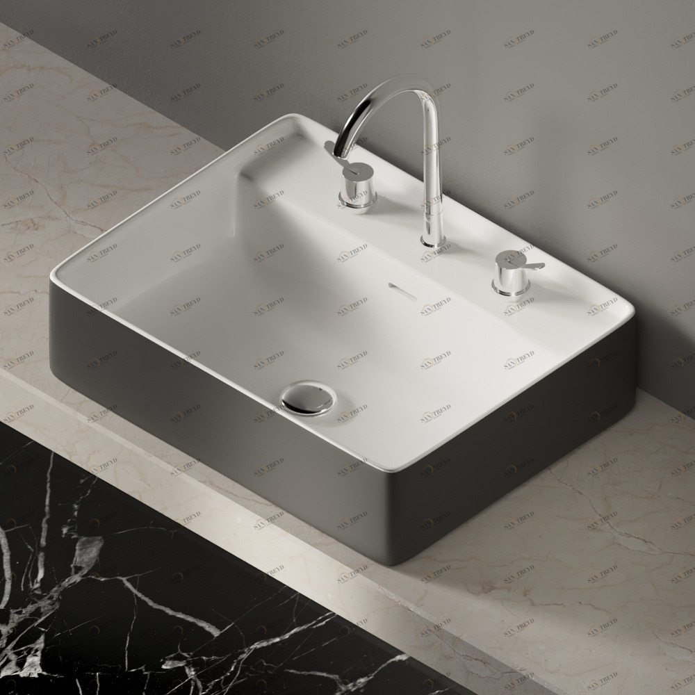 ACER0705M3RZG Накладная раковина на столешницу  прямоугольная Agape 