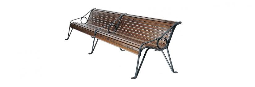 Euroform W Скамья из дерева с подлокотниками со спинкой  58d, 58, 58/10,58/20  - Вид №1