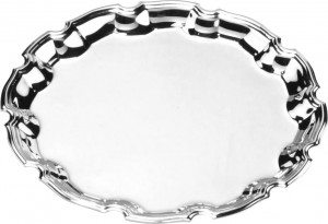 10590135 Arthur Price Поднос Arthur Price "Чиппендейл" 30см (посеребрение), п/к Посеребрение