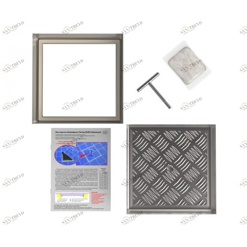 Напольный люк под плитку, съемный 450Х450 ВОЗРОЖДЕНИЕ sun-id-1025302