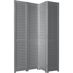 Ширма-перегородка РСП с жалюзийными створками ПВХ серого цвета 1.6x1.6 м 83577904