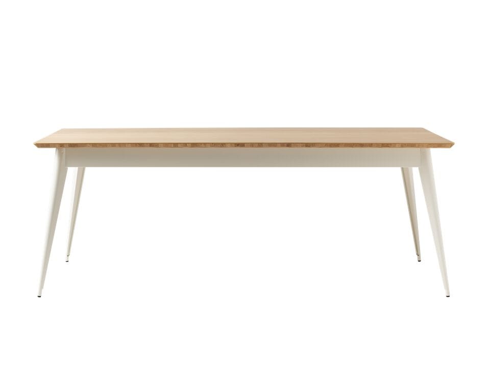 Прямоугольный обеденный стол из стали и дерева Tolix T55 / 56 ARCH-00005311