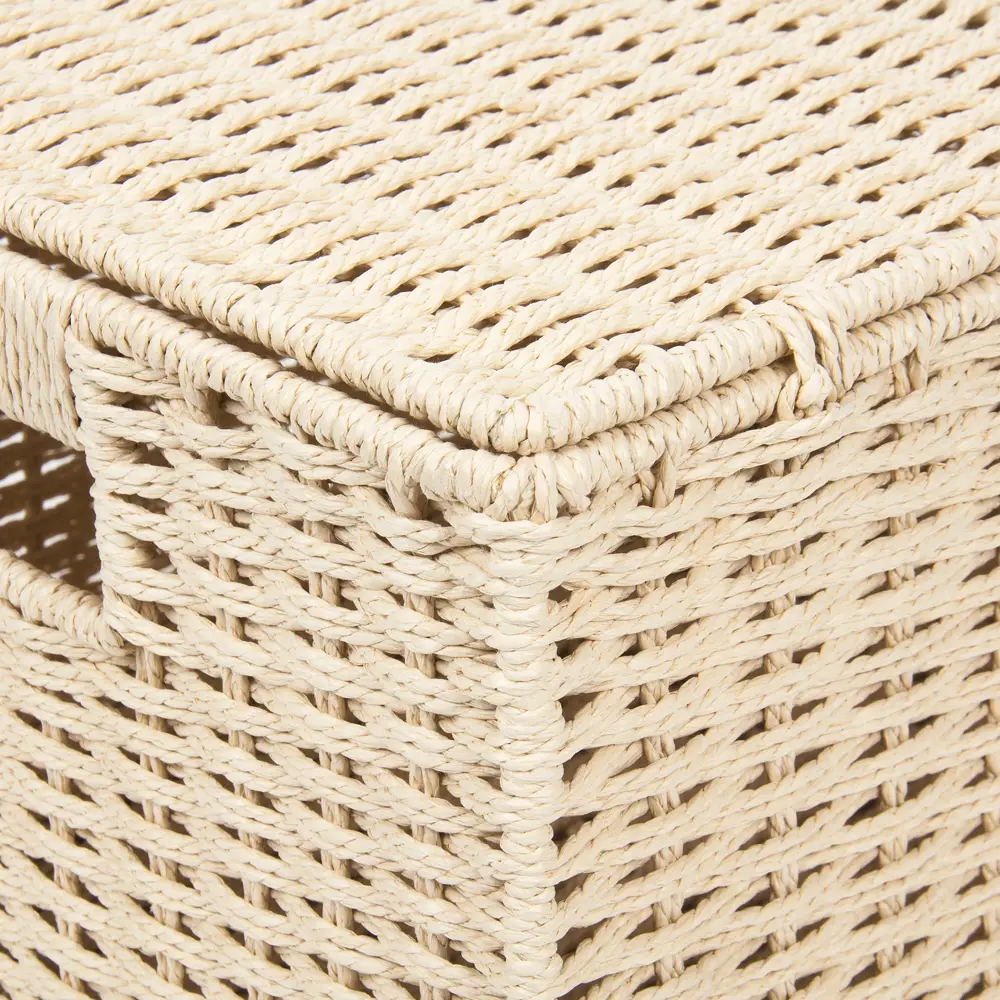 Корзина для хранения 38x18x28 см бумажный шпагат цвет бежевый 82280879 STLM-2080339 STORIDEA - Вид №4