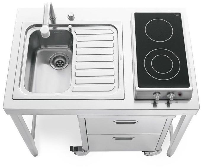 ALPES-INOX Отдельностоящий кухонный модуль из нержавеющей стали Liberi in cucina sun-id-1382064 - Вид №2