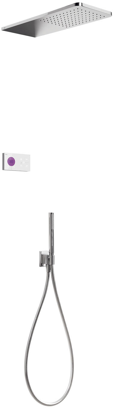 SHOWER TECHNOLOGY Kit de grifo termostático electrónico empotrado de 2 vías Shower Technology Blue Edition para ducha-09286554 TRES