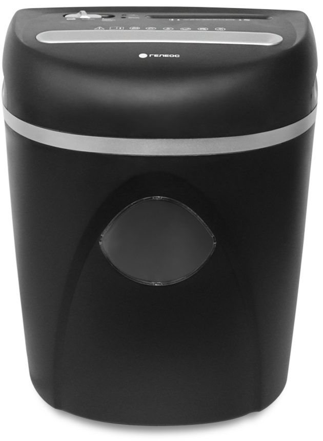 УП23-4 Уничтожитель документов , din p-4 (4 ур-нь секр.), фрагмент 3,9х35мм, 14-16 лист (70г/м2), cd/пл.карты/скрепки/скобы, 23 литра Гелеос Santreyd 