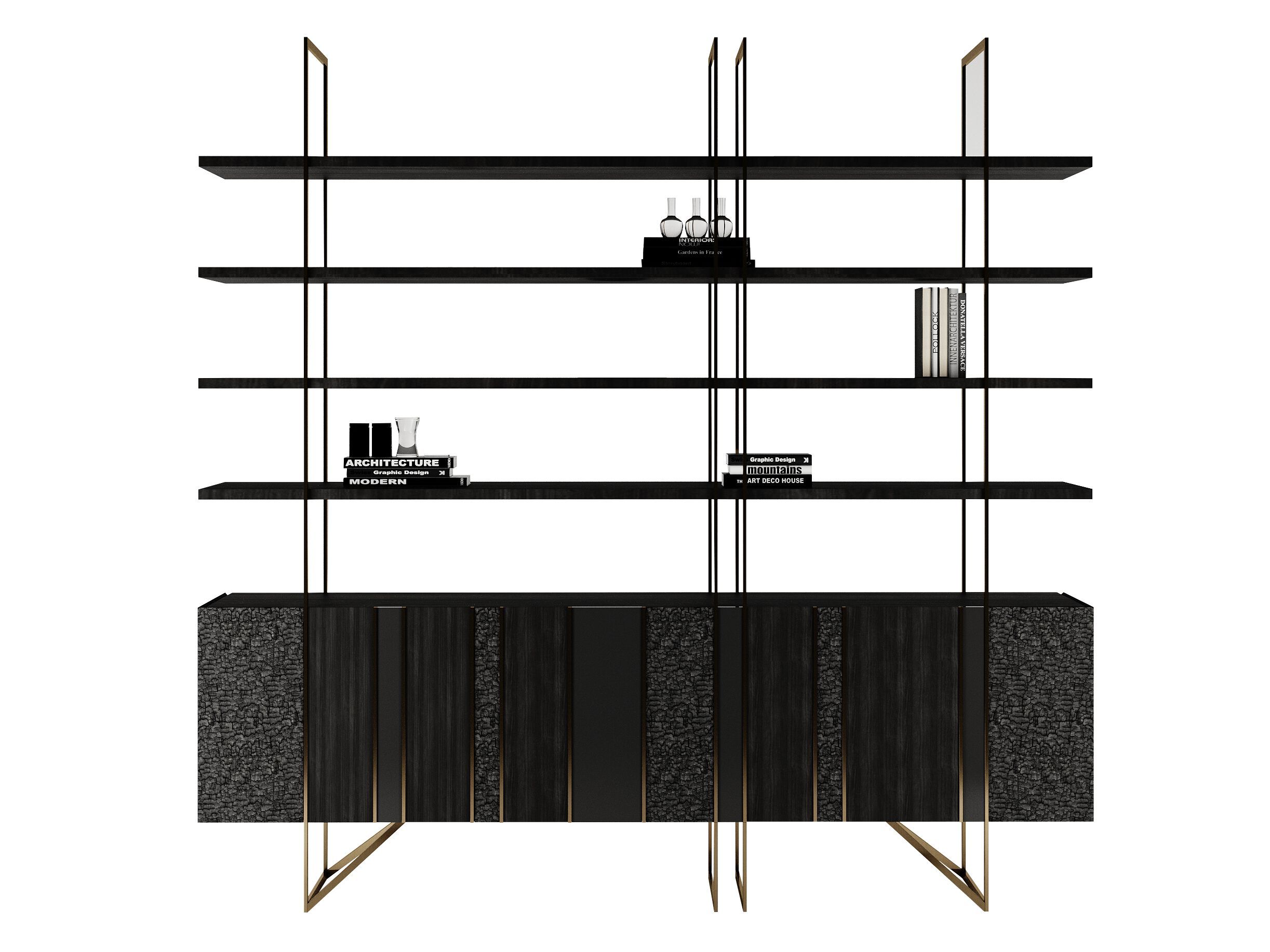 Деревянный книжный шкаф EUPHORIA Oronero ARCH-00028603