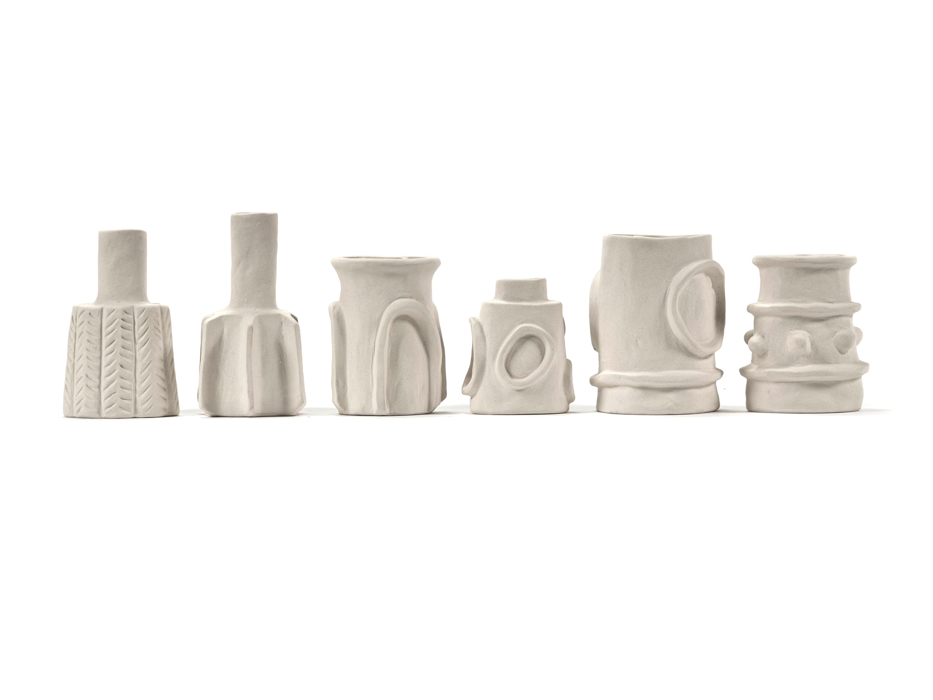 Набор из 6 круглых каменных ваз Serax Marie interior accessories ARCH-00000650 - Вид №5