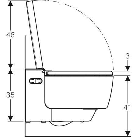 146.204.21.1 Подвесной унитаз настенный Белый Geberit  Германия  - Вид №4