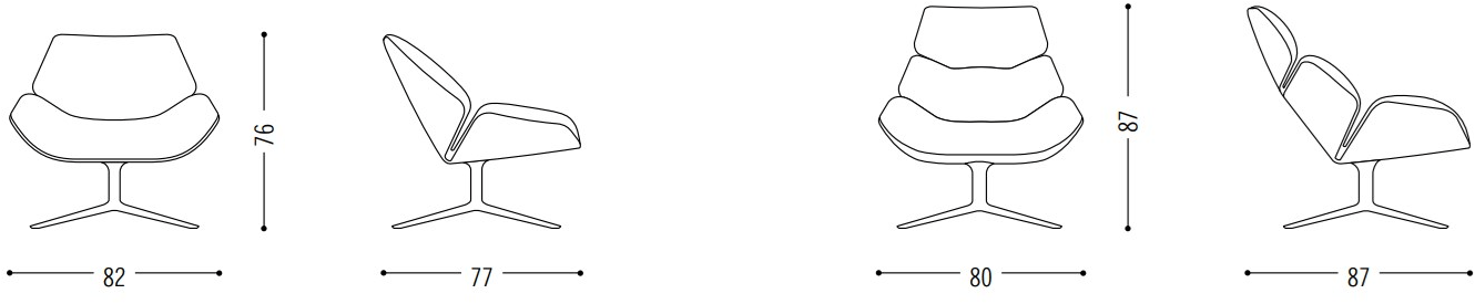 COR 4-спицевое кресло с подставкой для ног sun-id-1479111 - Вид №5