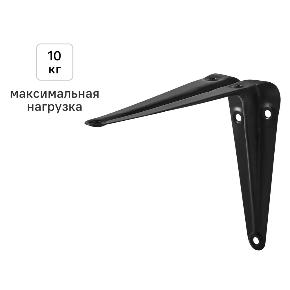 Утилитарный кронштейн Normo 10x12.5 см нагрузка до 10 кг цвет черный Santreyd STLM-2169959