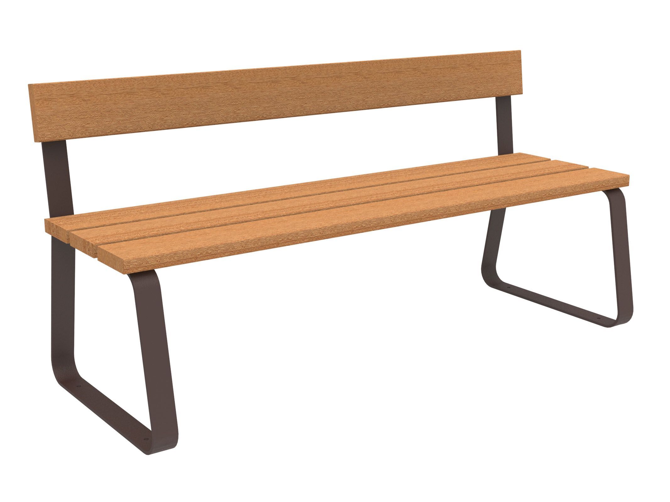 Скамья из окуме со спинкой Lazzari Sunny ARCH-00105754 - Вид №13