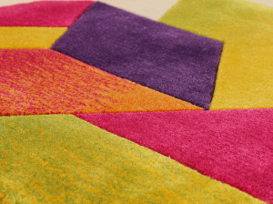 Ковер ручной работы из ткани