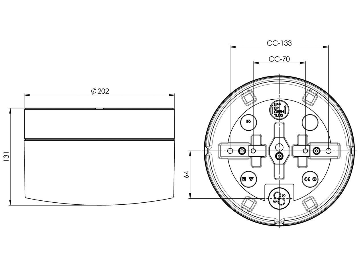 Настенный светильник / потолочный светильник из опалового стекла и фарфора Ifö Electric Opus ARCH-00104307 - Вид №5