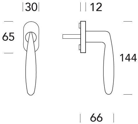 Reguitti Оконная ручка dk на розе Alise A171dk02468 - Вид №1