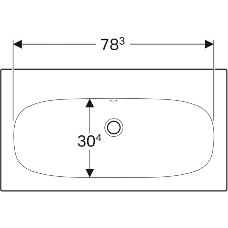 500.643.01.2 Встраиваемая раковина Geberit Acanto Geberit  - Вид №14