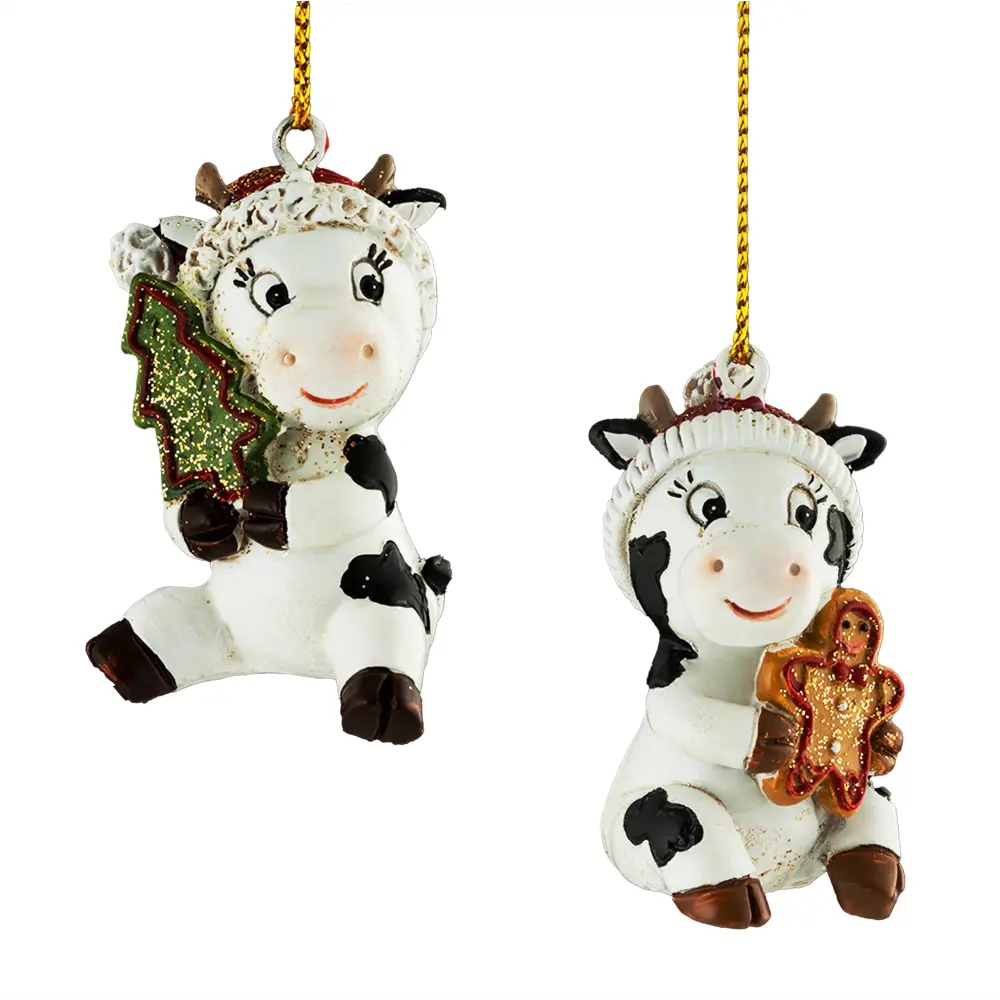 Елочная игрушка Erich Krause Decor Новогодняя коровка 4.5 см 85868456 STLM-2058817 Erichkrause decor  - Вид №2