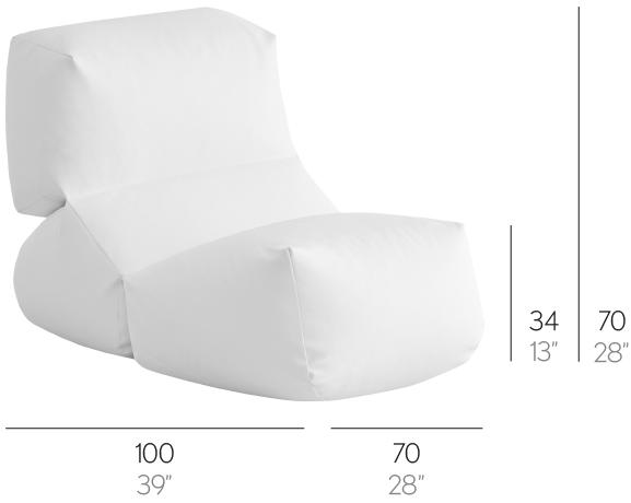 GANDIABLASCO Садовое кресло из ткани со съемным чехлом Grapy sun-id-1427695 - Вид №9