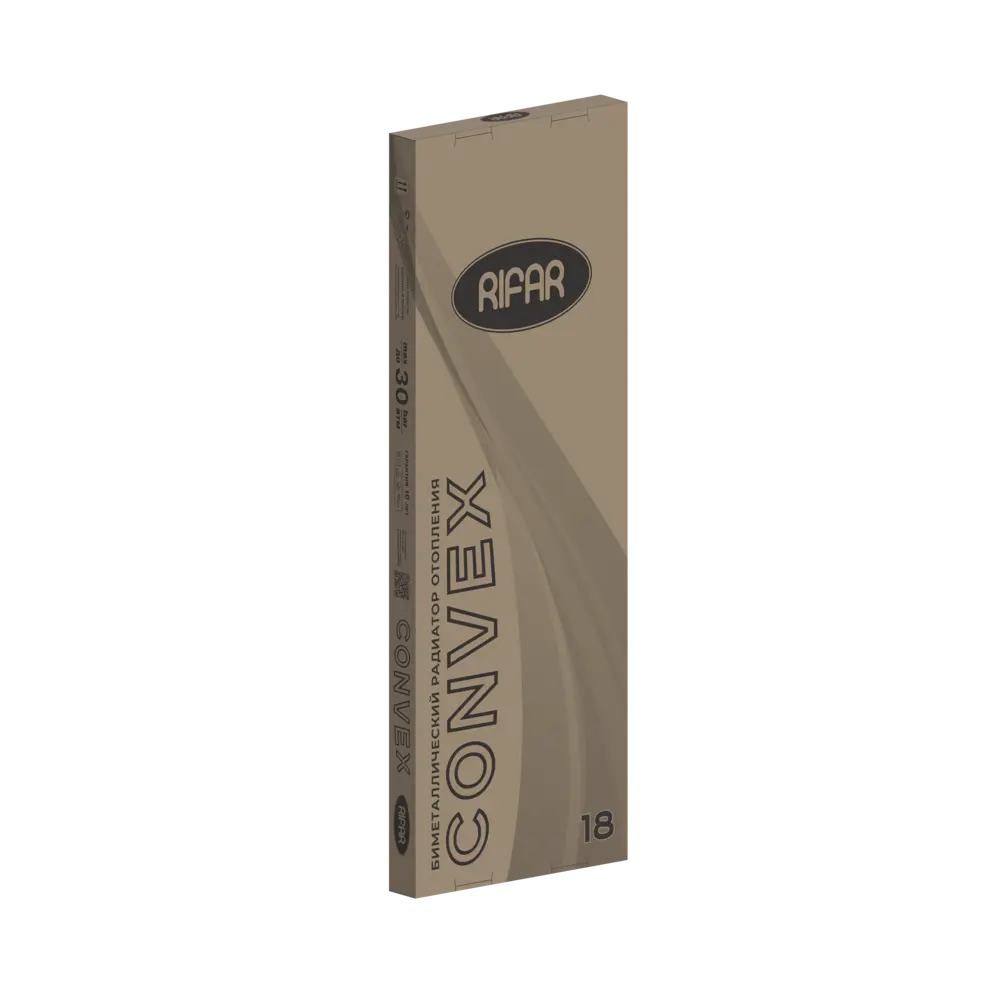 Радиатор секционный Rifar Convex CONV500-18TI 500/77 18 секций нижнее подключение биметалл серый 86736176 STLM-2106316 Отсутствует - Вид №6