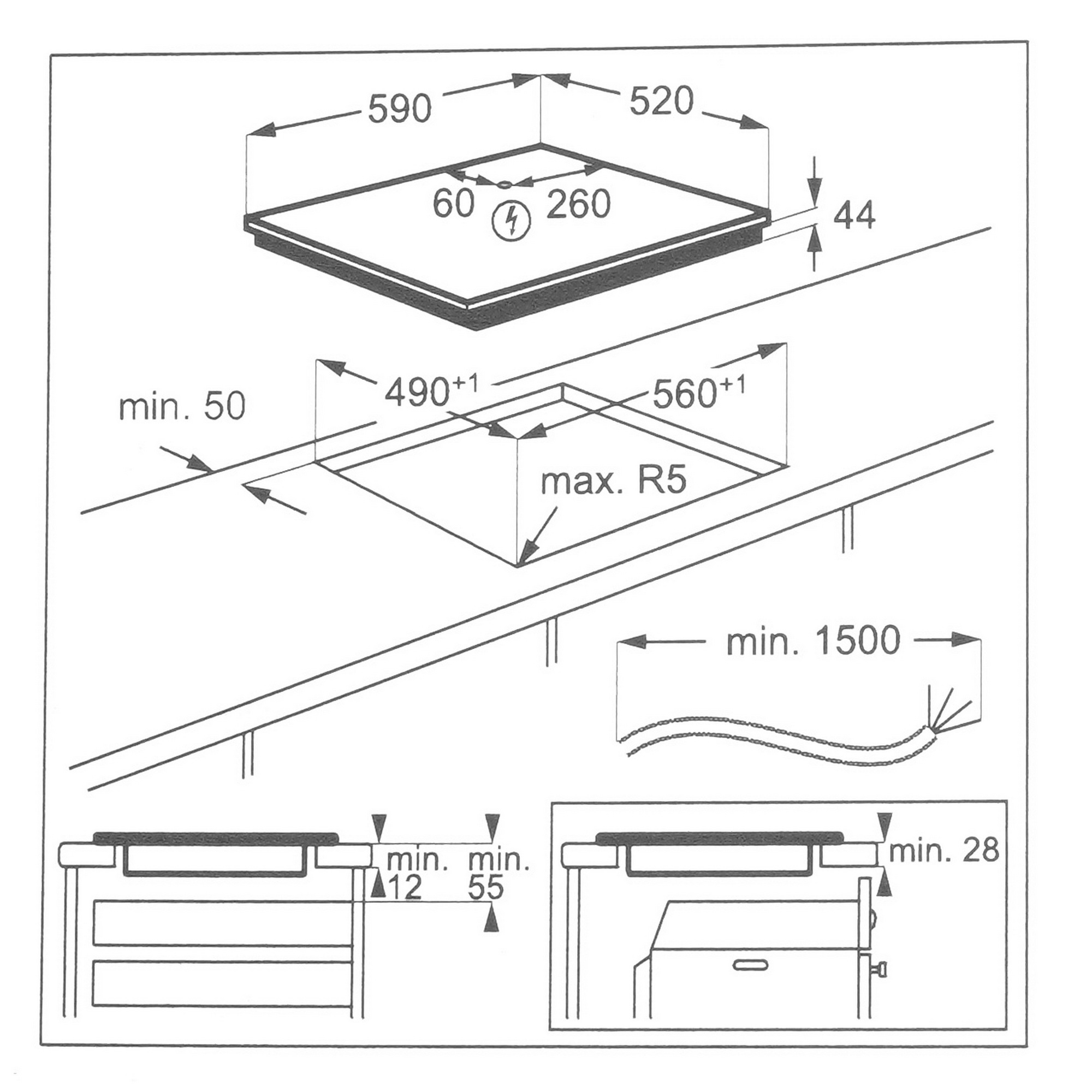 9101668 Индукционная варочная поверхность AEG IKB64413FB STDN-0021751 - Вид №4