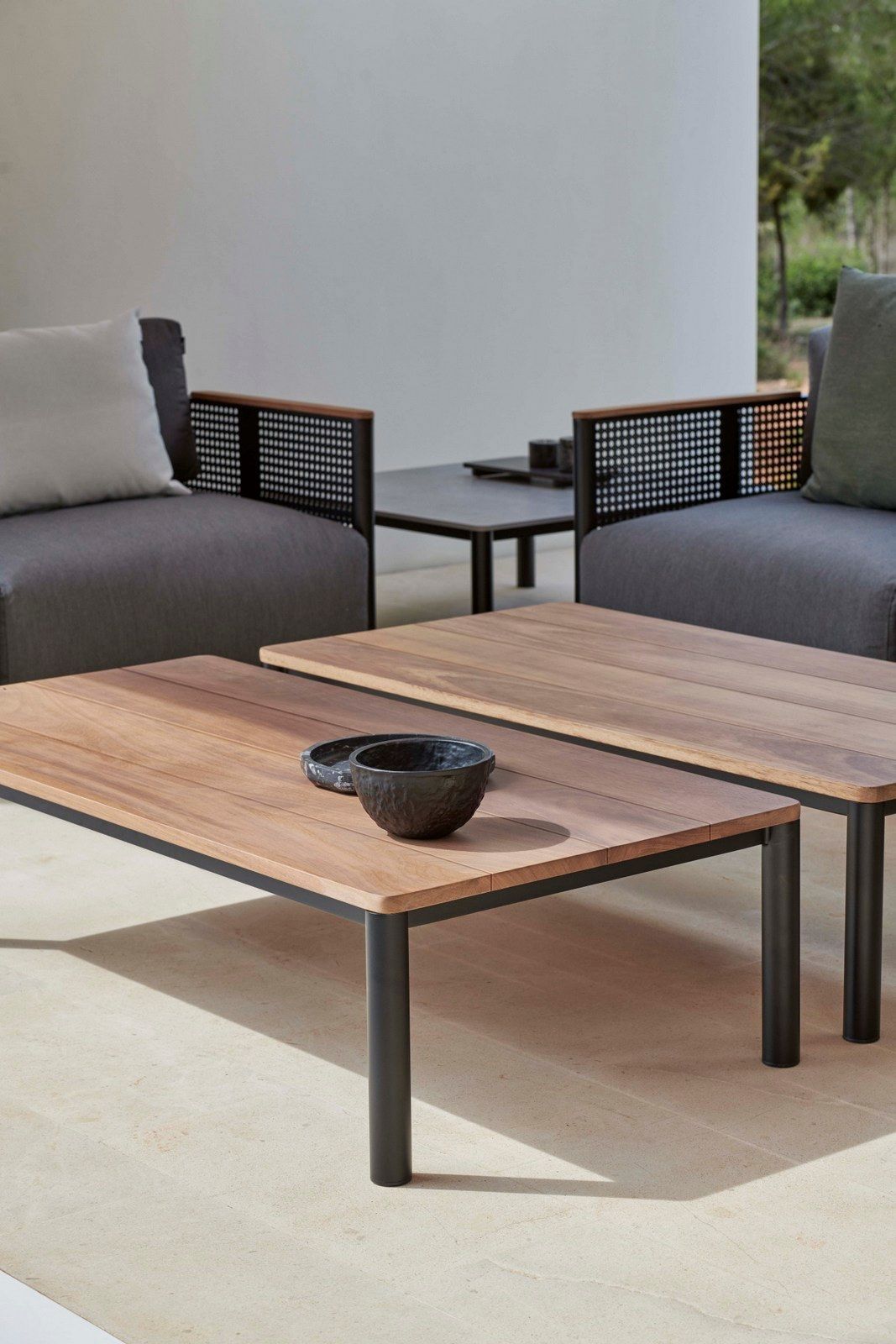 Фарфоровый квадратный садовый столик GANDIABLASCO Bosc ARCH-00122011 - Вид №6