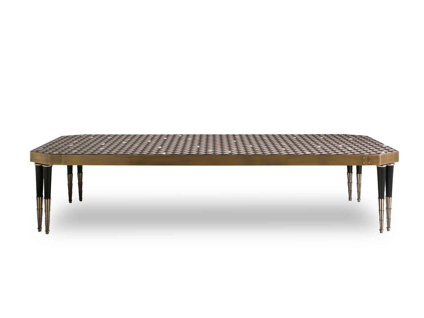 Прямоугольный стол с геометрической инкрустацией ANGELO CAPPELLINI New Classic Interiors ARCH-00055011