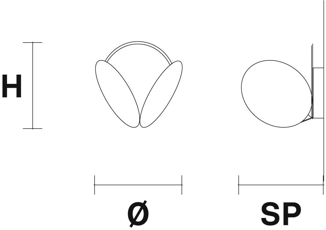 Masiero Бра из крашеного металла Timeo sun-id-1381237 - Вид №2