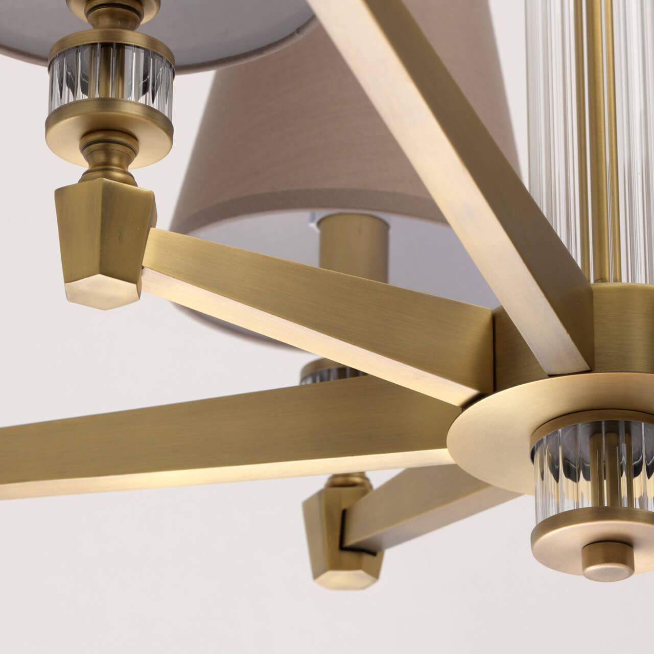 Подвесная люстра MW-Light Дэль Рей 7 700012208 MW-LIGHT ДИЗАЙНЕРСКИЕ, ДЭЛЬ РЕЙ 187730 Серый  - Вид №2