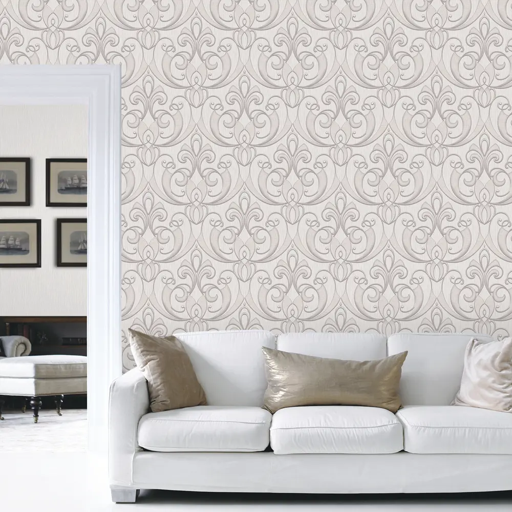 Обои флизелиновые Erismann Elegance бежевые 1.06 м 3633-4 82136421 STLM-2185290 - Вид №2