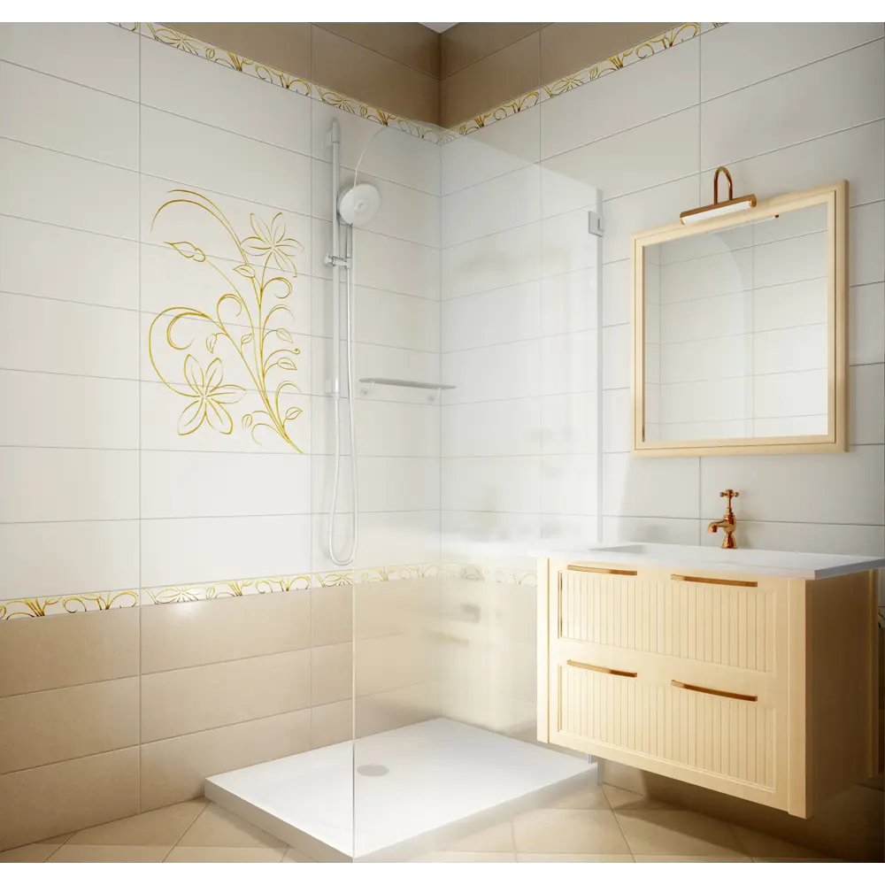 Плитка напольная Нефрит-Керамика Элегия 30х30 см 0.99 м2 цвет бежевый STLM-2184104 - Вид №3