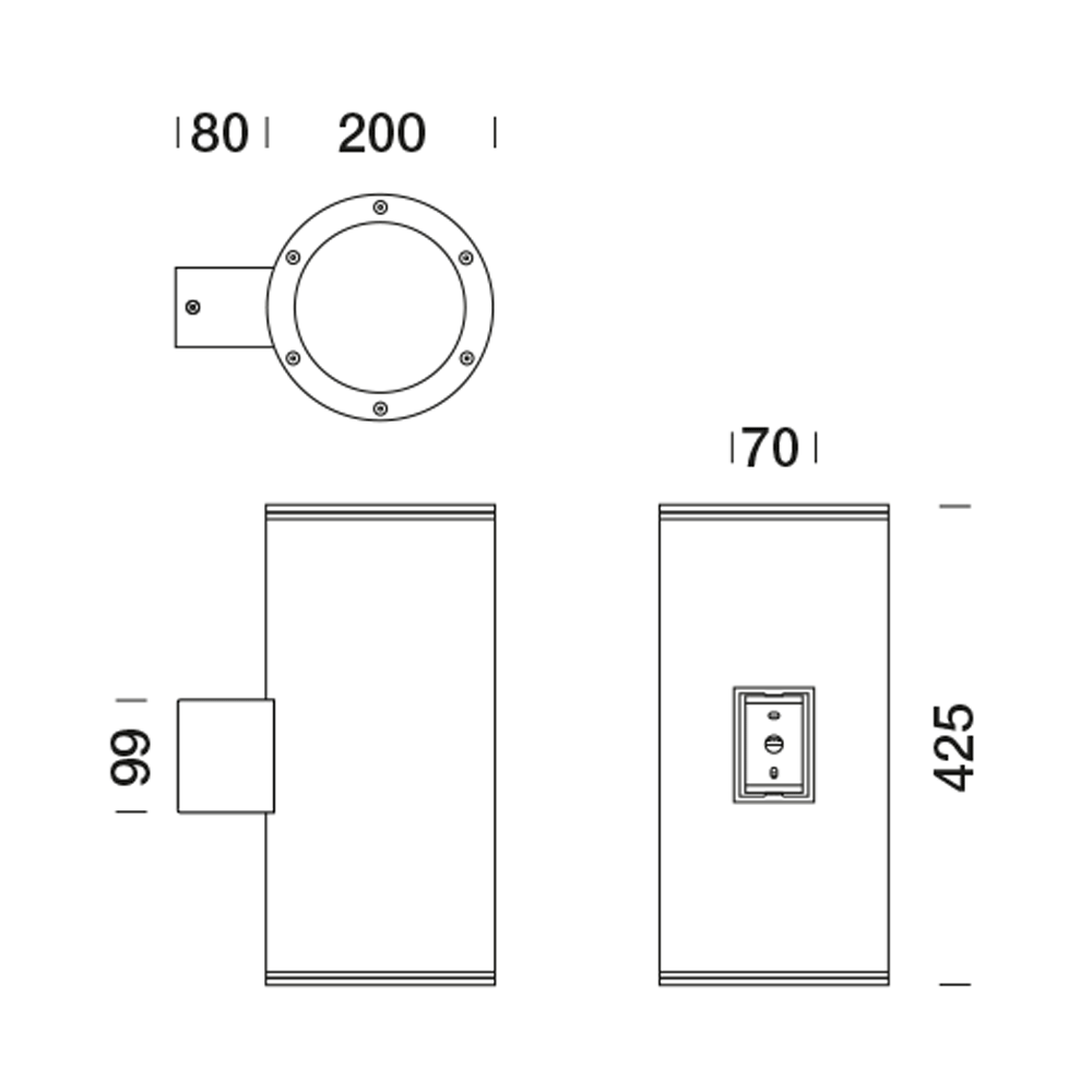 8443418 Подсветка стены Platek MONACO 200  MONACO 200 - LED 3000K 50°  - Вид №6