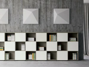 Las Mobili Модульный офисный книжный шкаф Contenitori universali evo