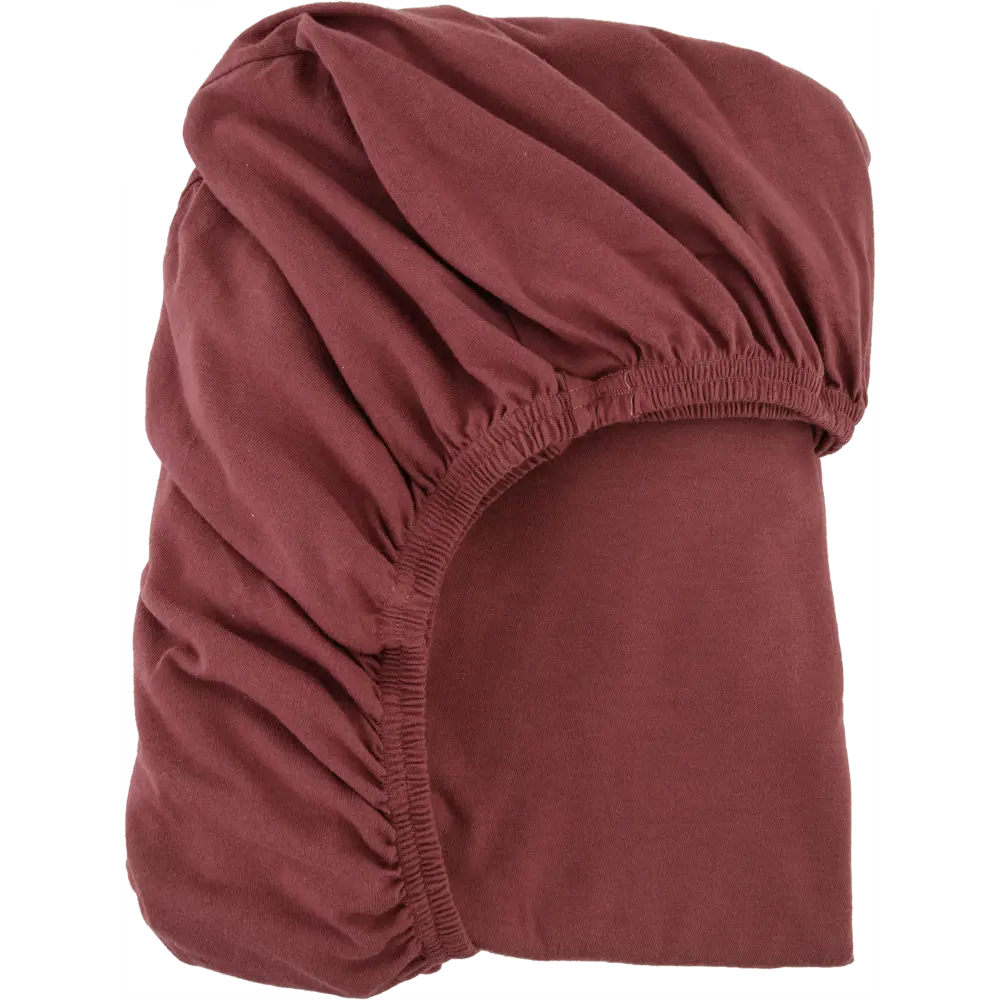 Простыня 160x200 см трикотаж на резинке бордовый 82452257 STLM-2085140 Santreyd 