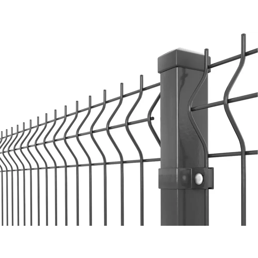 3D панель для забора Fine 2.5x2.03 м RAL 7024 серый 4 ребра Santreyd STLM-2176398 - Вид №3