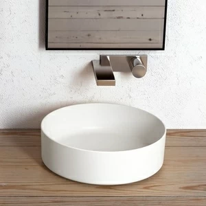 SHCOLAT40WHITE Накладная раковина на столешницу  круглая Ceramica Cielo