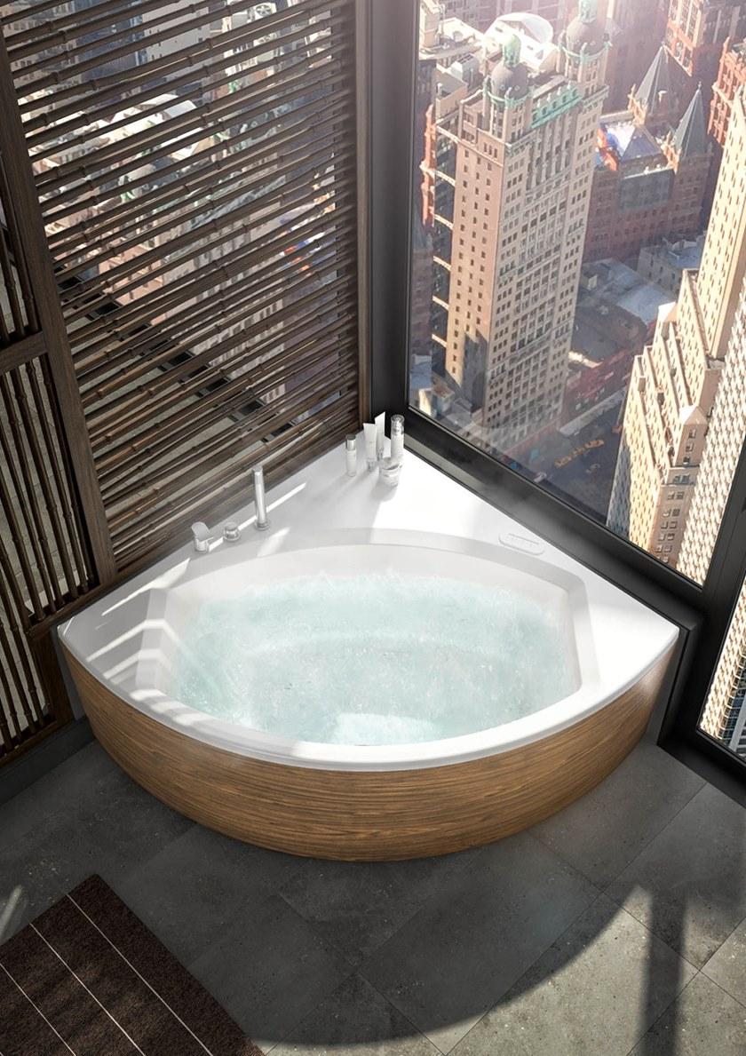 Albatros Угловая гидромассажная ванна из акрила Thea 01th55bs; 01th65bs - Вид №2