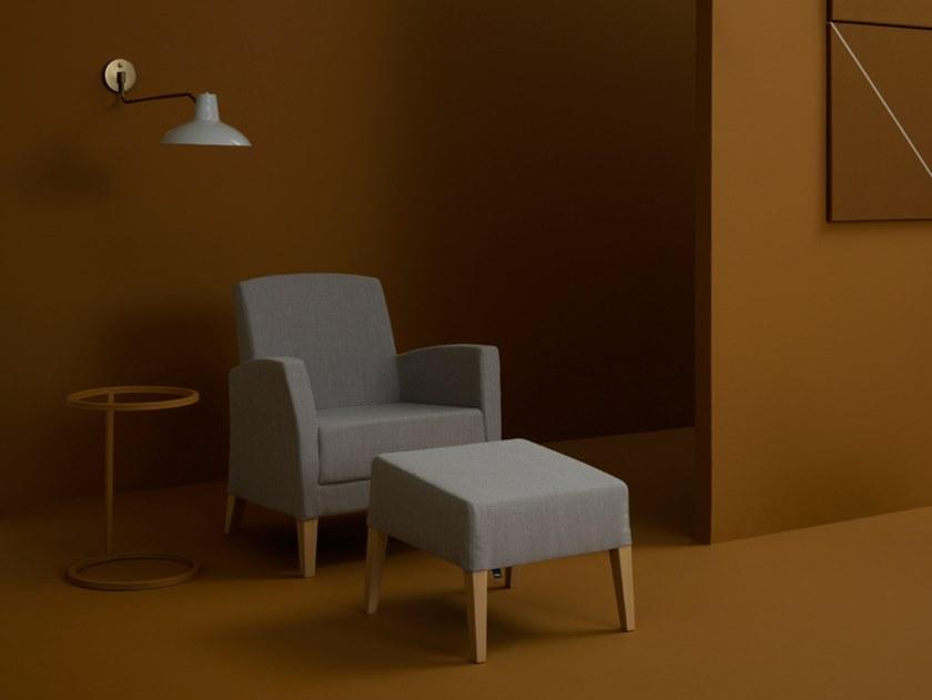 PIAVAL Подставка для ног из ткани в современном стиле Fandango | contract 77 - Вид №2