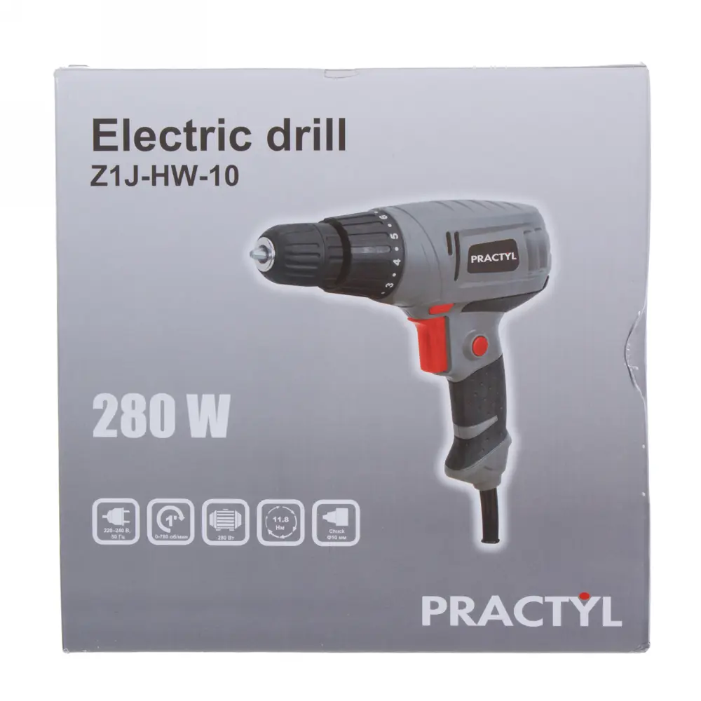 Дрель Practyl Z1J-HW-10, 280 Вт STLM-2122297 - Вид №3