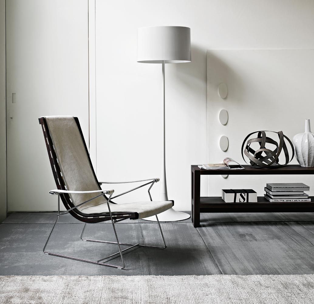 Кожаное кресло с подлокотниками B&B Italia J.J ARCH-00056487 - Вид №4