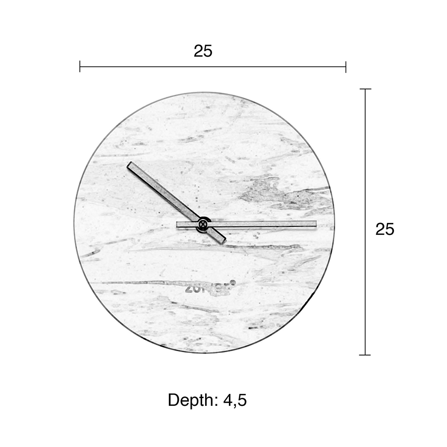Часы Marble Time черные Zuiver 8500033 - Вид №8