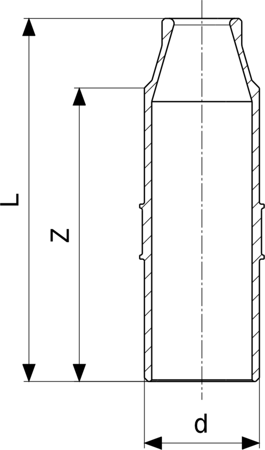 695 835 Модель 2211.5 Трубопроводные системы  Profipress  Водорозетки Santreyd  - Вид №3