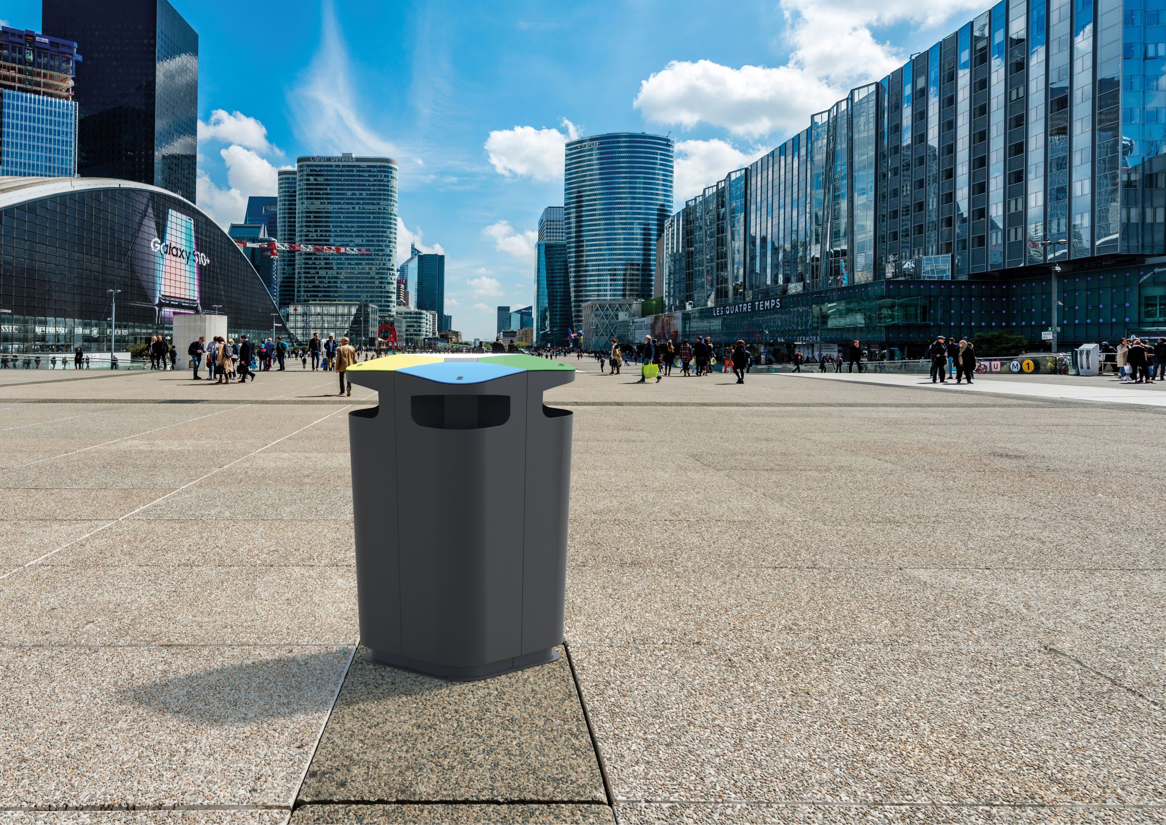 Стальная корзина для мусора для утилизации отходов Studio Città Flower ARCH-00109529 - Вид №3