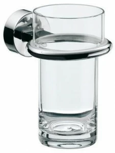 Emco Bad Настенный стеклянный держатель для зубных щеток Rondo2