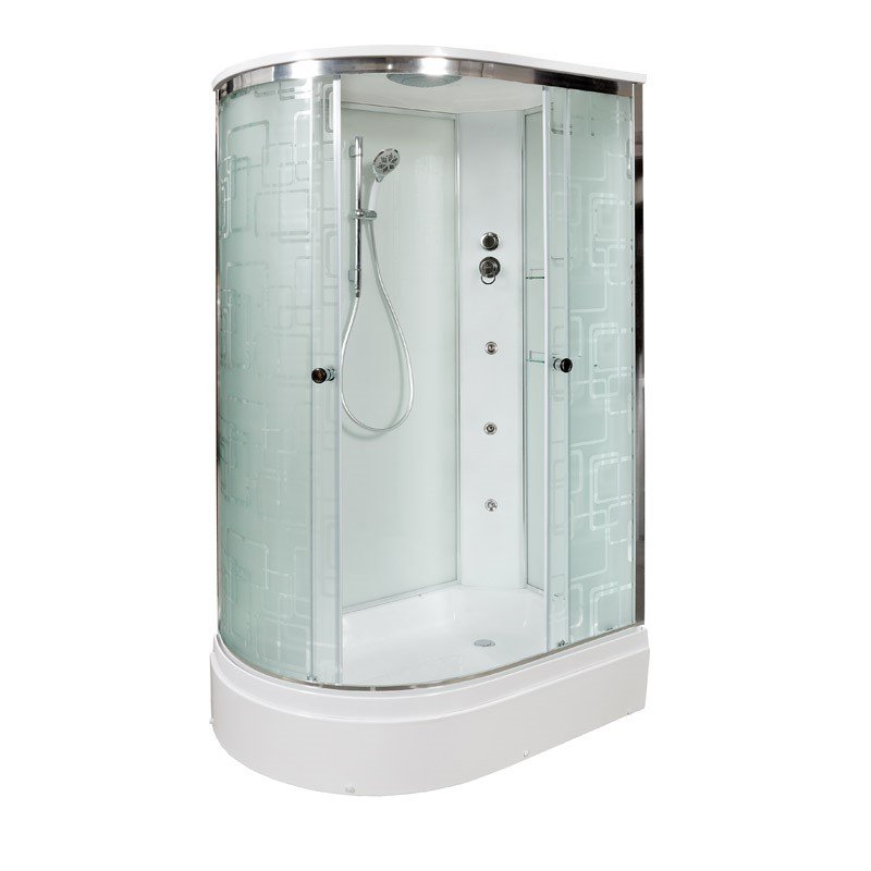 L 902 L с гм. и эл. Душевая кабина DETO Серия L ЕМ2712 R с гидромассажем (гм.) - Вид №15